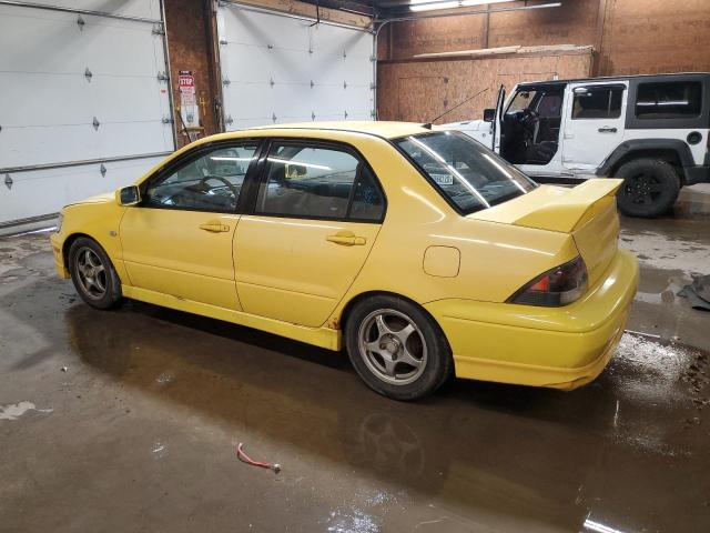 JA3AJ86E73U119209 - 2003 MITSUBISHI LANCER OZ RALLY YELLOW photo 2