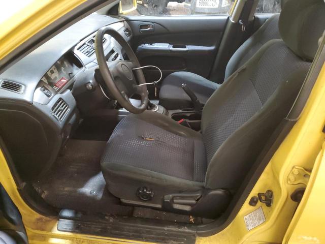 JA3AJ86E73U119209 - 2003 MITSUBISHI LANCER OZ RALLY YELLOW photo 7