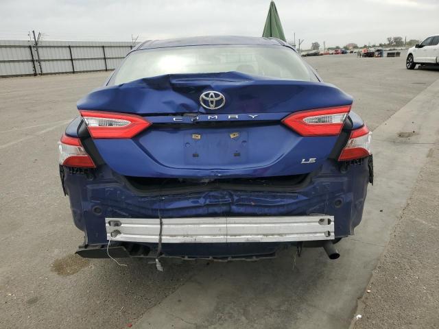 JTNB11HK3J3067222 - 2018 TOYOTA CAMRY L BLUE photo 6