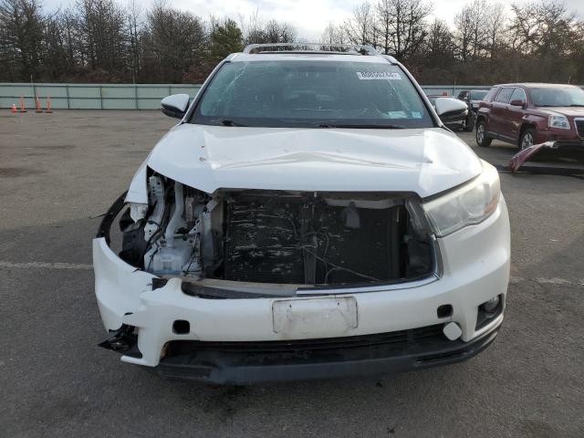 5TDJKRFH3FS102186 - 2015 TOYOTA HIGHLANDER XLE WHITE photo 5