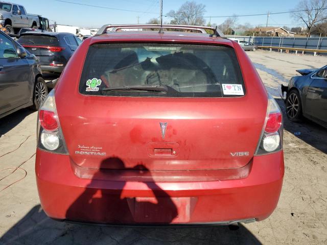 5Y2SP67009Z403319 - 2009 PONTIAC VIBE RED photo 6