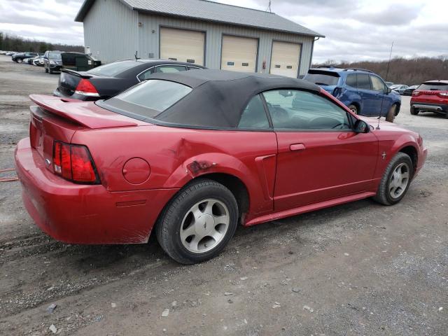 1FAFP4442YF226257 - 2000 FORD MUSTANG RED photo 3