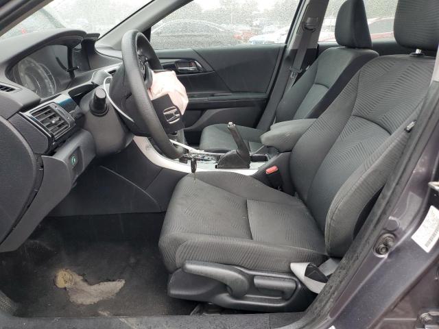 1HGCR2F3XGA107725 - 2016 HONDA ACCORD LX GRAY photo 7