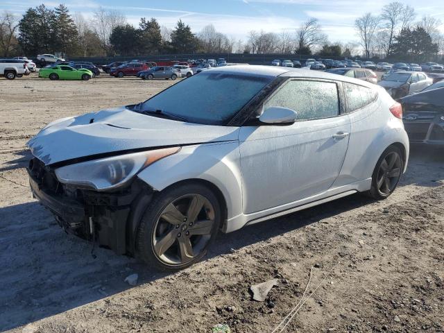 KMHTC6AE1FU222965 - 2015 HYUNDAI VELOSTER TURBO WHITE photo 1