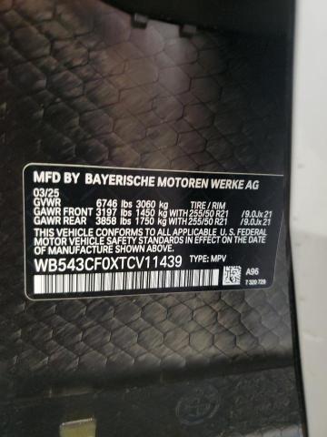 WB543CF0XTCV11439 - 2026 BMW IX XDRIVE45 WHITE photo 14