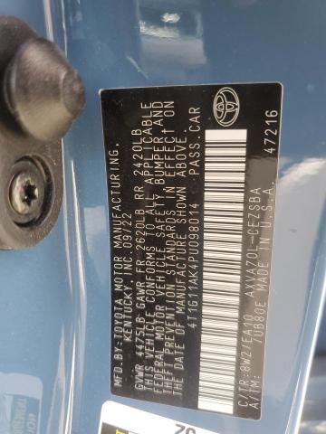 4T1G11AK4PU098014 - 2023 TOYOTA CAMRY SE NIGHT SHADE BLUE photo 13