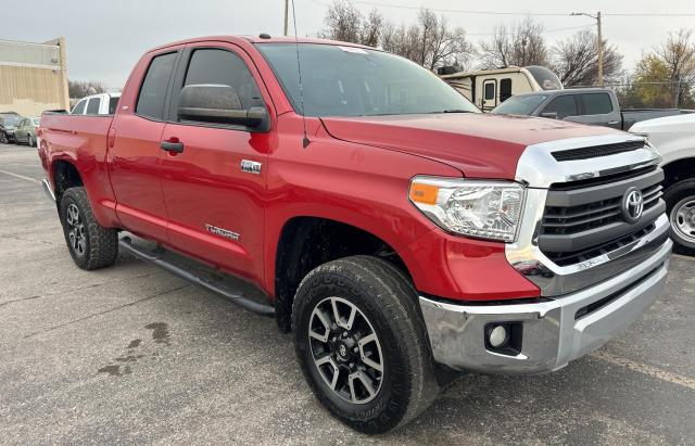 5TFUW5F13EX370533 - 2014 TOYOTA TUNDRA DOUBLE CAB SR/SR5 RED photo 1