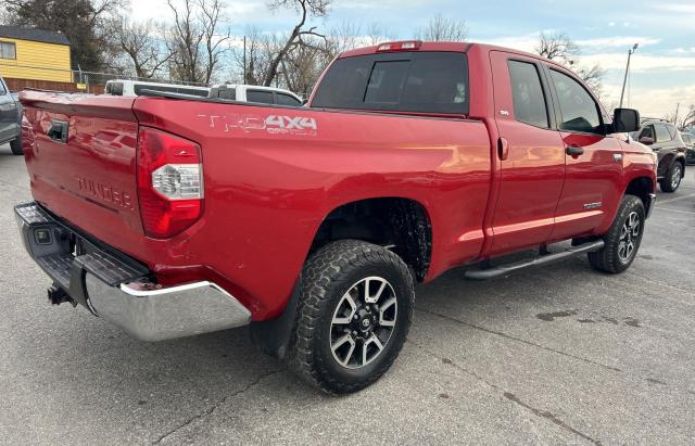 5TFUW5F13EX370533 - 2014 TOYOTA TUNDRA DOUBLE CAB SR/SR5 RED photo 4