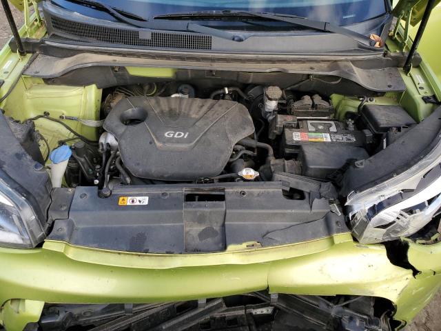 KNDJN2A26F7765747 - 2015 KIA SOUL GREEN photo 11