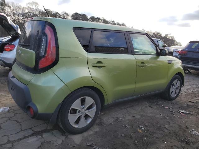 KNDJN2A26F7765747 - 2015 KIA SOUL GREEN photo 3