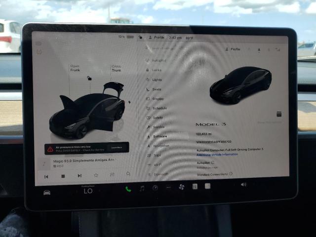 5YJ3E1EA6PF456702 - 2023 TESLA MODEL 3 Чорний фото 9