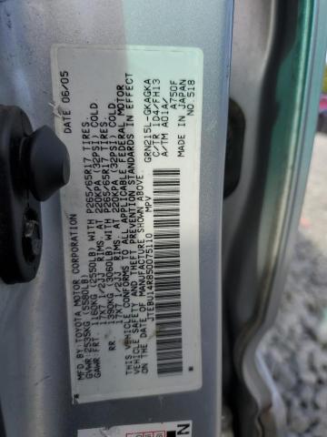 JTEBU14R850075110 - 2005 TOYOTA 4RUNNER SR5 银色 照片 13