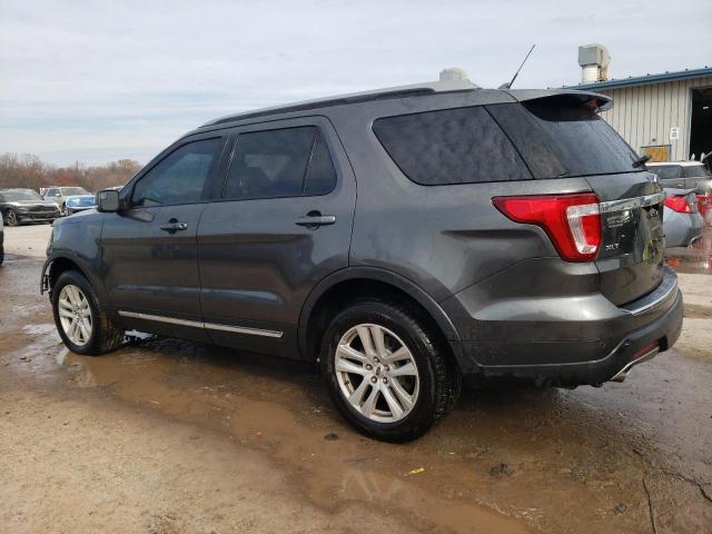 1FM5K8D8XJGA94813 - 2018 FORD EXPLORER XLT GRAY photo 2