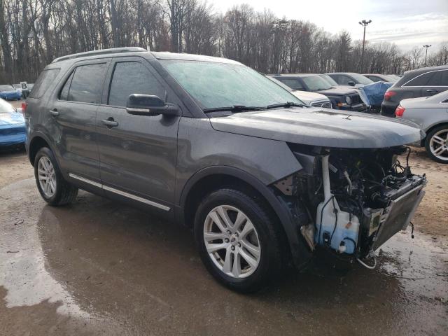 1FM5K8D8XJGA94813 - 2018 FORD EXPLORER XLT GRAY photo 4