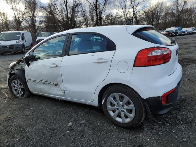 KNADM5A37G6584543 - 2016 KIA RIO LX WHITE photo 2