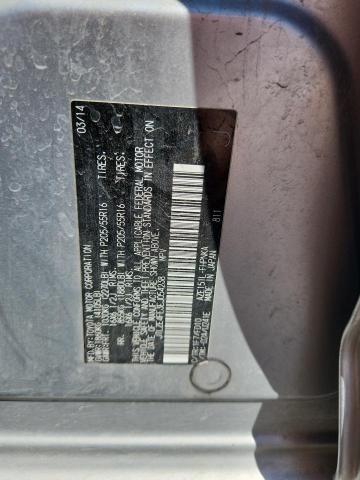 JTLZE4FE3EJ054238 - 2014 TOYOTA SCION XB Серебристый фото 14