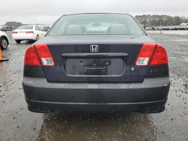 2HGES16554H505821 - 2004 HONDA CIVIC LX BLACK photo 6