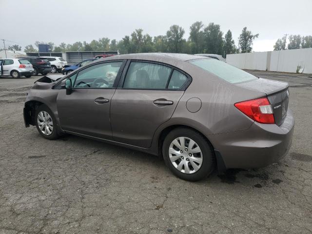 2HGFB2F51CH561649 - 2012 HONDA CIVIC LX GRAY photo 2