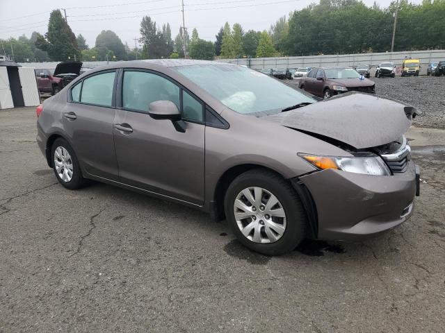 2HGFB2F51CH561649 - 2012 HONDA CIVIC LX GRAY photo 4