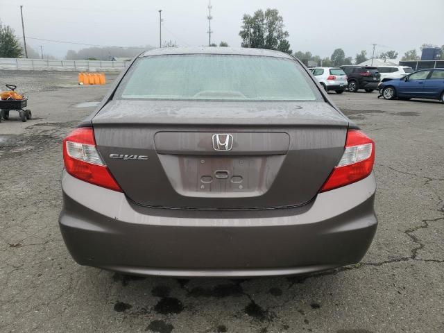 2HGFB2F51CH561649 - 2012 HONDA CIVIC LX GRAY photo 6