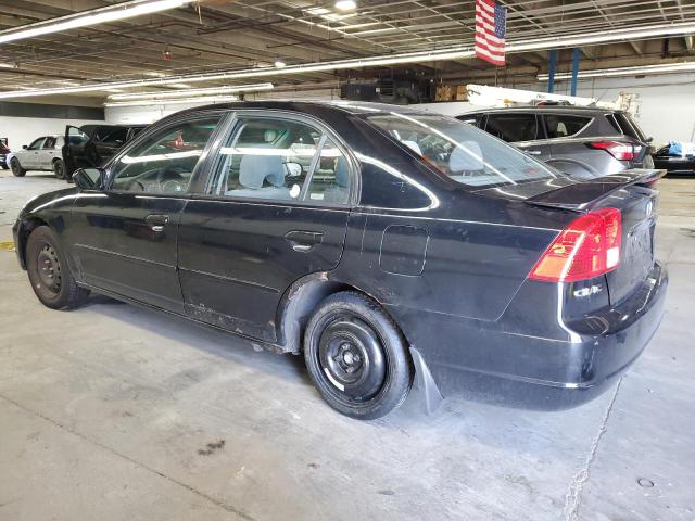 JHMES26783S001680 - 2003 HONDA CIVIC EX BLACK photo 2