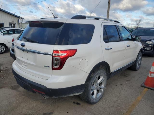 1FM5K8D88DGB76883 - 2013 FORD EXPLORER XLT WHITE photo 3