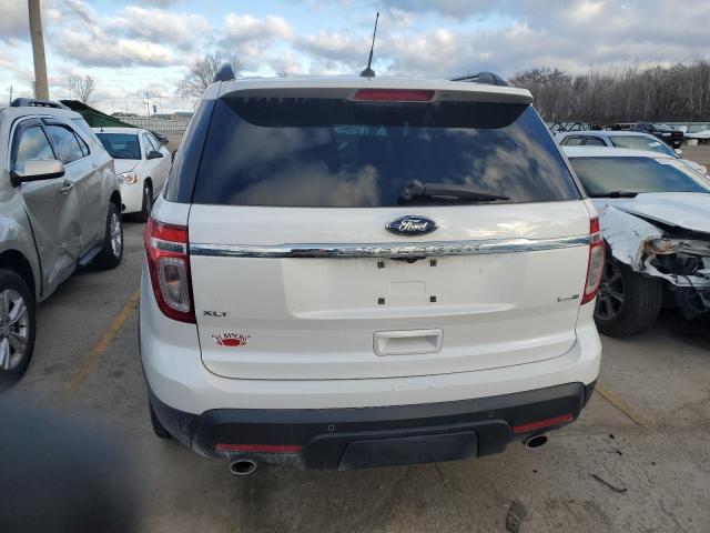 1FM5K8D88DGB76883 - 2013 FORD EXPLORER XLT WHITE photo 6