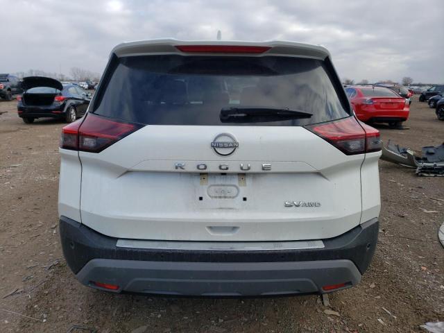 5N1BT3BBXNC730497 - 2022 NISSAN ROGUE SV WHITE photo 6