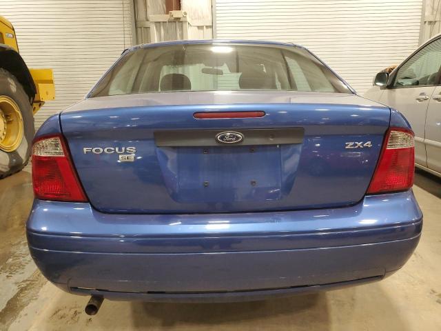 1FAFP34NX5W269033 - 2005 FORD FOCUS ZX4 BLUE photo 6