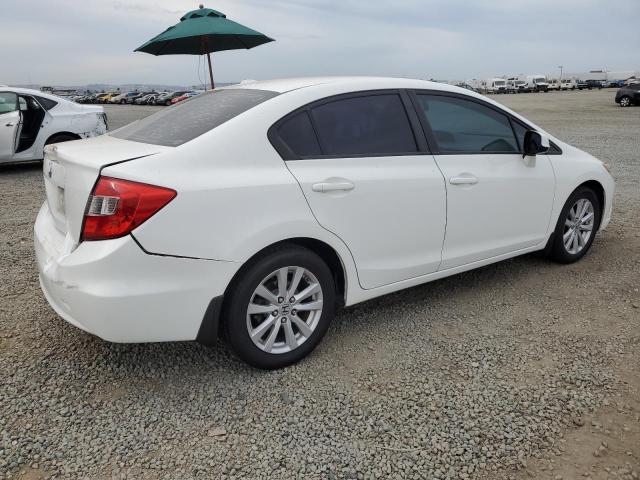 2HGFB2F99CH521953 - 2012 HONDA CIVIC EXL Білий фото 3