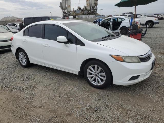 2HGFB2F99CH521953 - 2012 HONDA CIVIC EXL Білий фото 4
