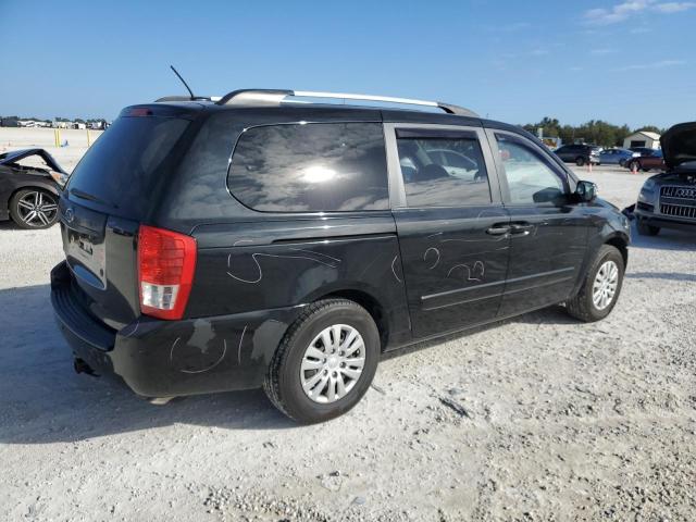 KNDMG4C71C6475655 - 2012 KIA SEDONA LX BLACK photo 3