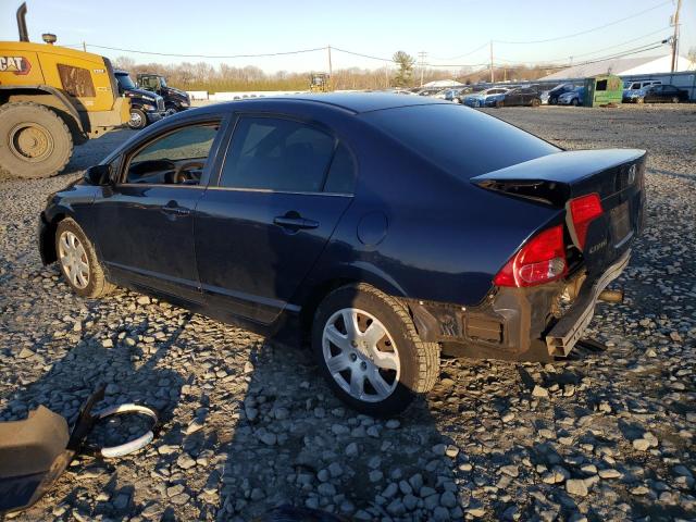 1HGFA16557L034428 - 2007 HONDA CIVIC LX BLUE photo 2