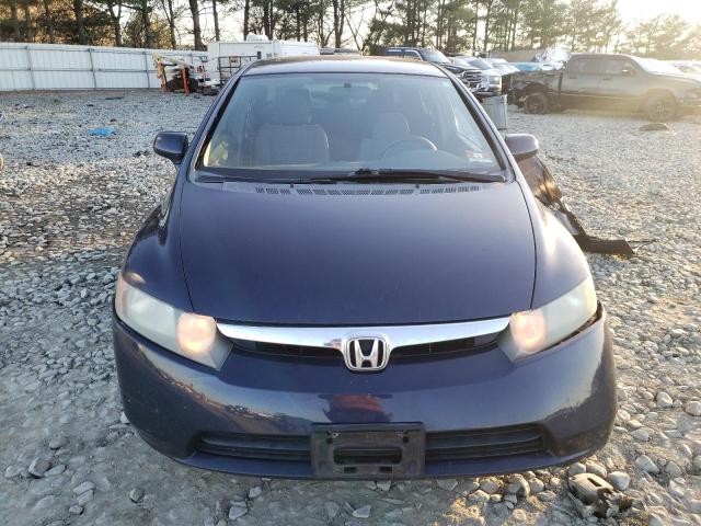 1HGFA16557L034428 - 2007 HONDA CIVIC LX BLUE photo 5