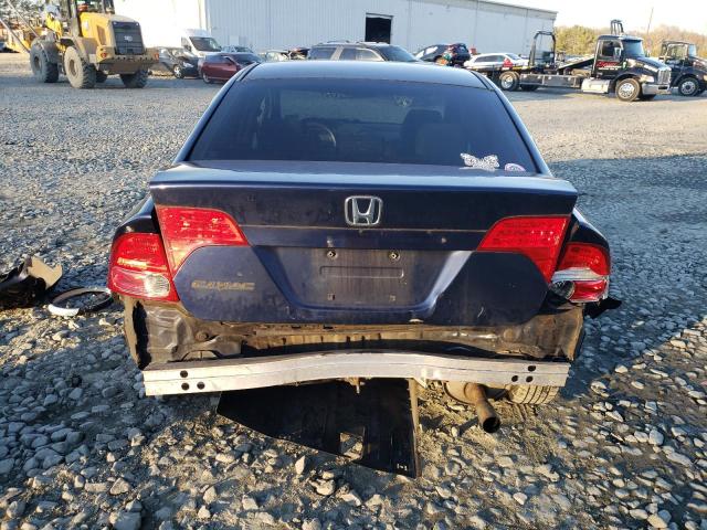 1HGFA16557L034428 - 2007 HONDA CIVIC LX BLUE photo 6