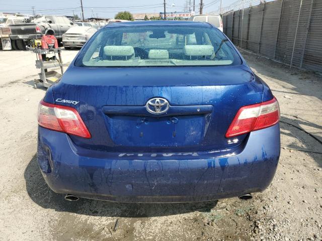 4T1BK46K07U005474 - 2007 TOYOTA CAMRY LE BLUE photo 6