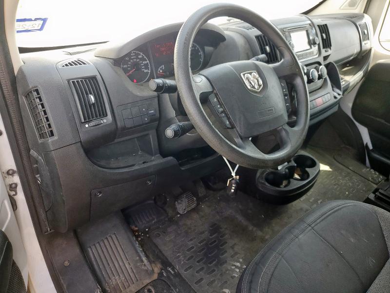 3C6TRVDG5GE106301 - 2016 RAM PROMASTER 2500 HIGH თეთრი ფოტო 8