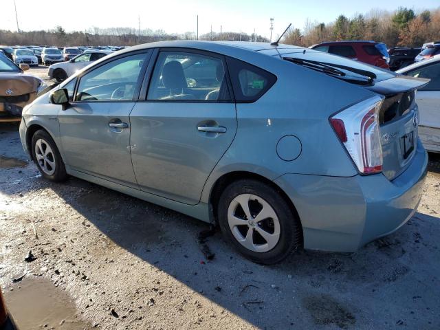 JTDKN3DU2D1673669 - 2013 TOYOTA PRIUS TURQUOISE photo 2