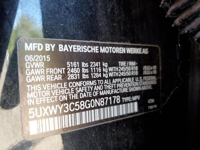 5UXWY3C58G0N87178 - 2016 BMW X3 XDRIVE28D Schwarz Foto 14