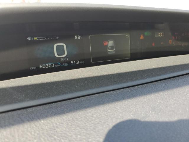 JTDKAMFUXN3188880 - 2022 TOYOTA PRIUS NIGHT SHADE SILVER photo 9