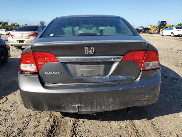 1HGFA16549L024413 - 2009 HONDA CIVIC LX CHARCOAL photo 6