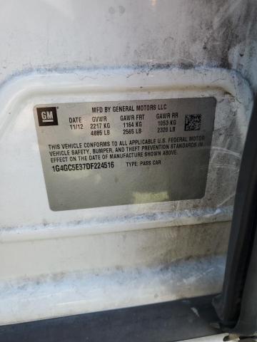 1G4GC5E37DF224516 - 2013 BUICK LACROSSE თეთრი ფოტო 13