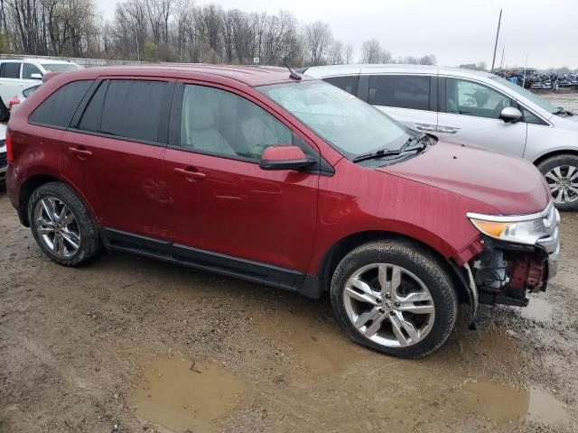 2FMDK3J95DBA47941 - 2013 FORD EDGE SEL RED photo 4