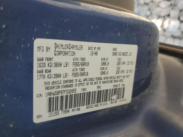 1A8HW58P97F532055 - 2007 CHRYSLER ASPEN LIMITED Կապույտ լուսանկար 13