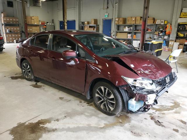 2HGFB2F53FH041148 - 2015 HONDA CIVIC LX BURGUNDY photo 4