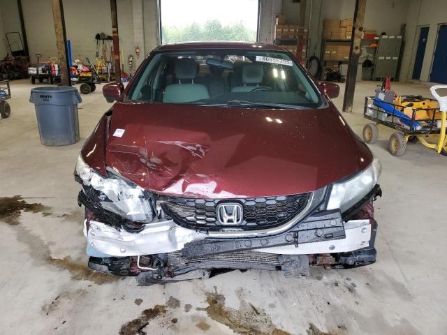 2HGFB2F53FH041148 - 2015 HONDA CIVIC LX BURGUNDY photo 5