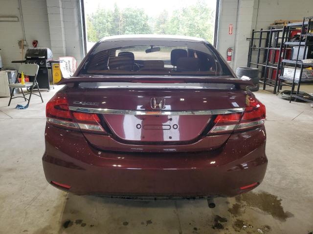 2HGFB2F53FH041148 - 2015 HONDA CIVIC LX BURGUNDY photo 6