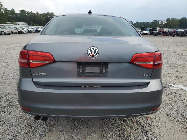 3VWLA7AJ0FM340620 - 2015 VOLKSWAGEN JETTA TDI GRAY photo 6
