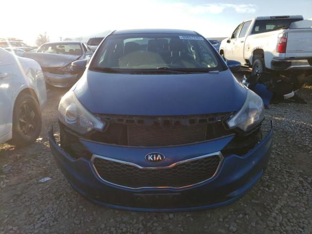 KNAFX4A86F5350565 - 2015 KIA FORTE EX BLUE photo 5