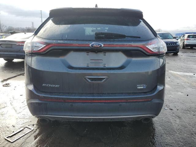 2FMPK4J98HBC28119 - 2017 FORD EDGE SEL GRAY photo 6